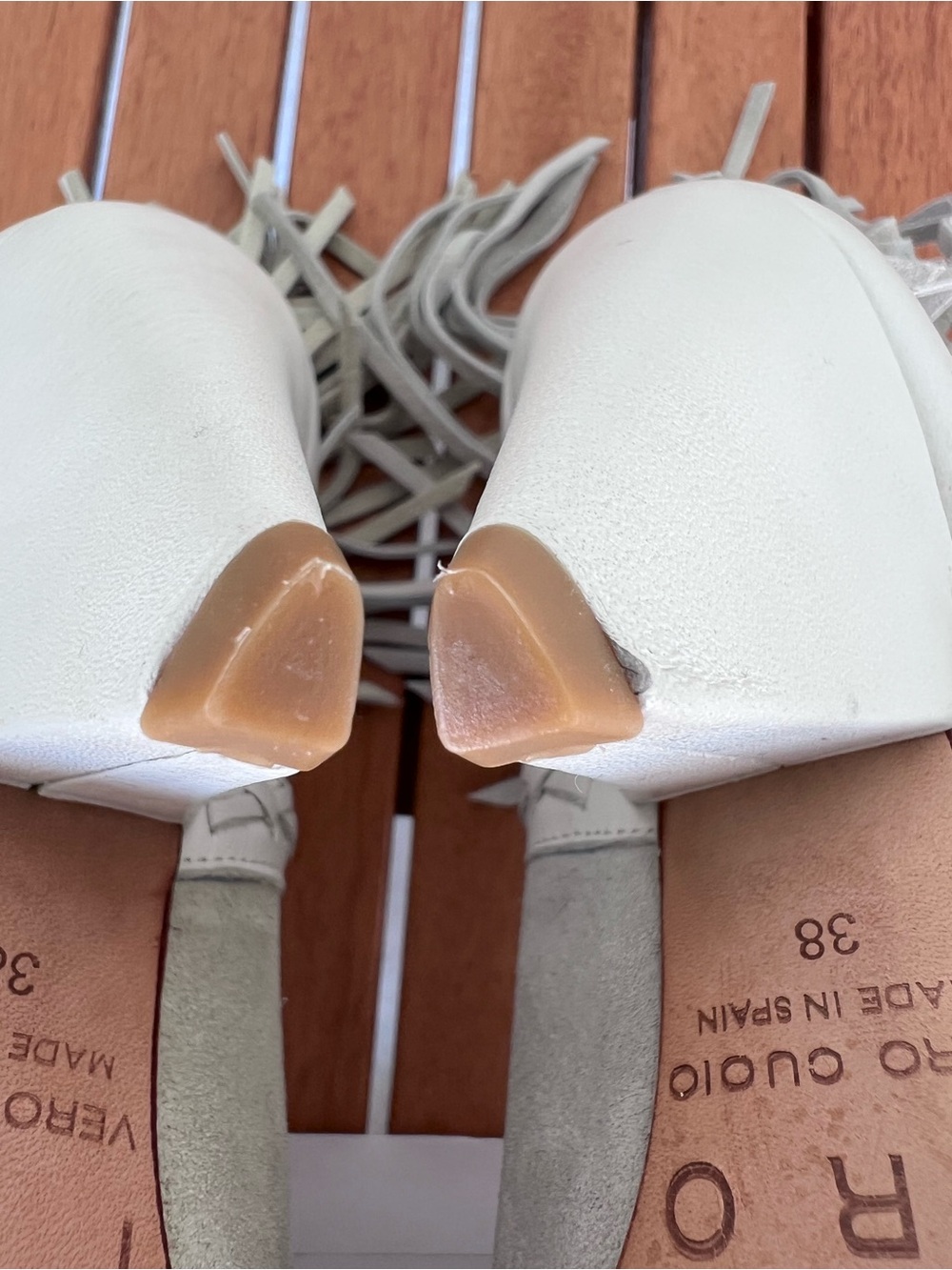 IRO NWT Women’s Xabea Light Beige Ecru Suede Fringe Pointed-Toe Ankle Booties 38 - Picture 5 of 14